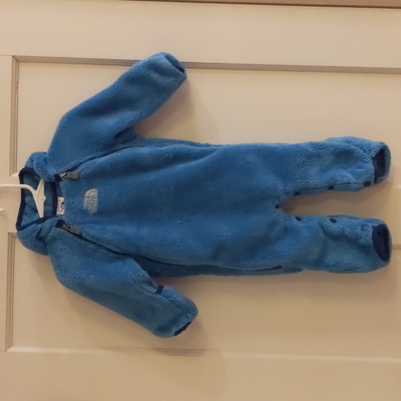 Infant Boy's 3-6 Month North Face Full-Zip Fleece Bunting - Picture 1 of 7